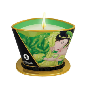 shunga green tea massage candle