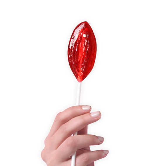strawberry vagina lollipop
