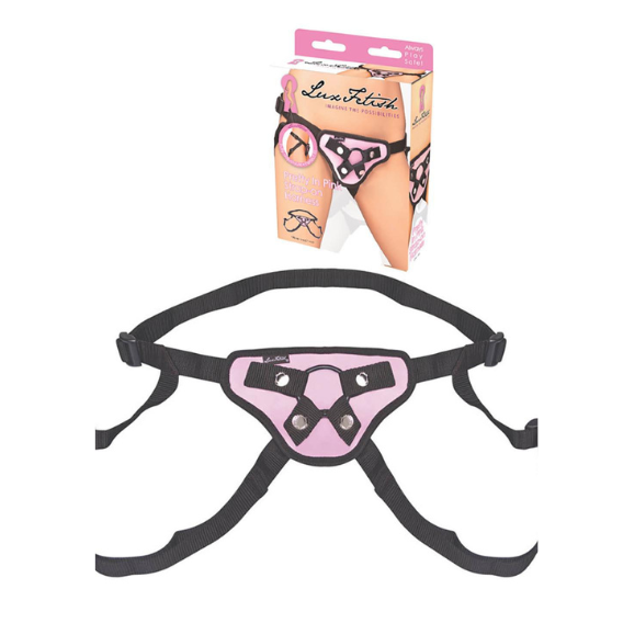 feminine pink harness for strap on