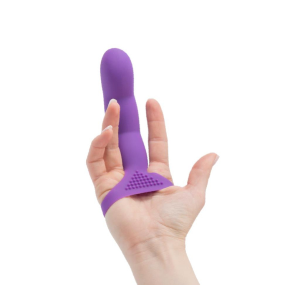 swan finger dildo purple