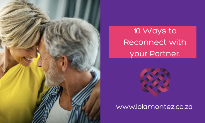 Tips on how to reconnect with your partner