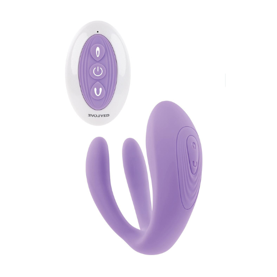 Evolved Petite Tickler Couple Vibrator with remote