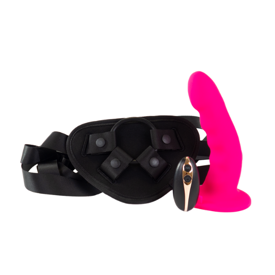 Eros Kratos Remote Controlled Vibrating Strap-On