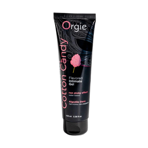 orgie cotton candy lube tube available from Lola Montez