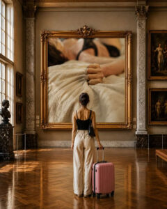 Lola Montez adult store was built out of a pink suitcase