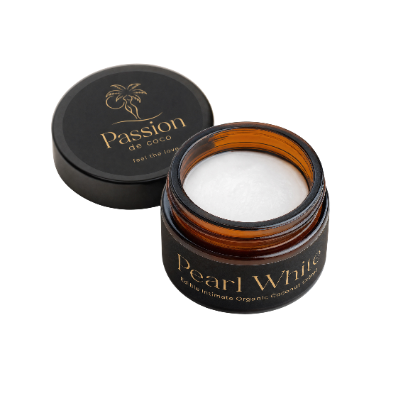 Pearl white coconut lubricant